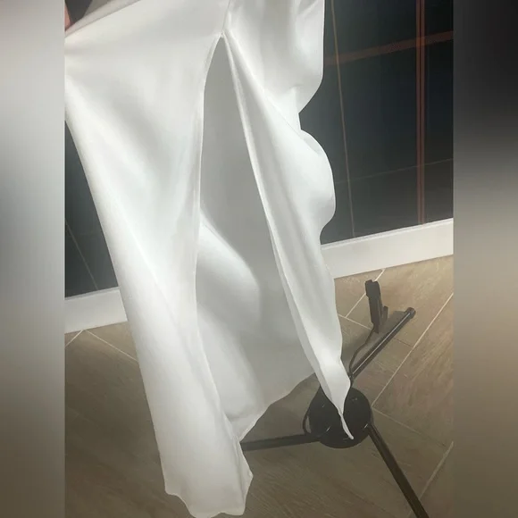 NWT Christopher Esber Christo Wrapped Tank Dress, faille fabric, white, XS/P - Picture 11 of 16